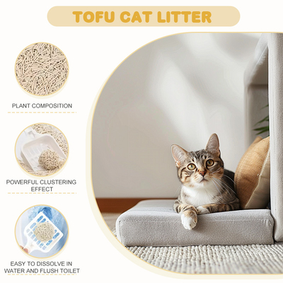 Buy OEM ODM Bulk Tofu Cat Litter Fast Clumping Bulk Kitty Litter online manufacture
