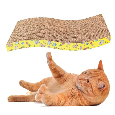 Buy Cardboard Wave Cat Scratcher Durable Cat Scratching Pad Reversible online manufacture