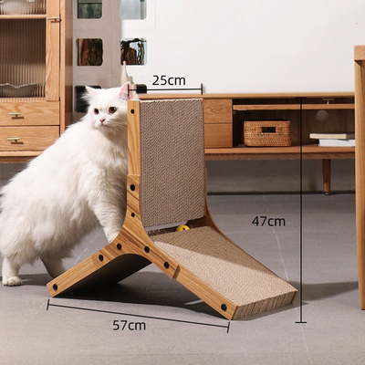 Buy Running Climbing Cat Corrugated Scratcher Triangle Cardboard Cat Scratcher online manufacture