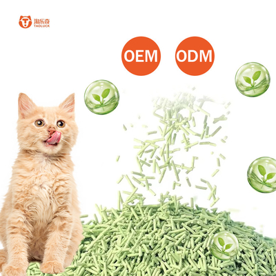 Unscented Tofu Cat Litter Sand OEM Naturally Safe Cat Litter Odor Control Flushable