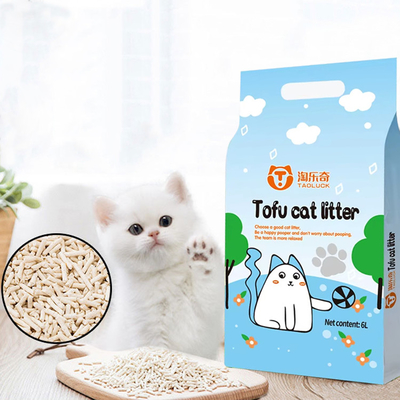 Customizable Eco Friendly Tofu Cat Litter High Absorbency Clumping