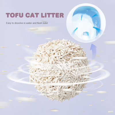 ODM OEM Pea Fiber Biodegradable Tofu Cat Litter 100% Water Absorption Deodorization