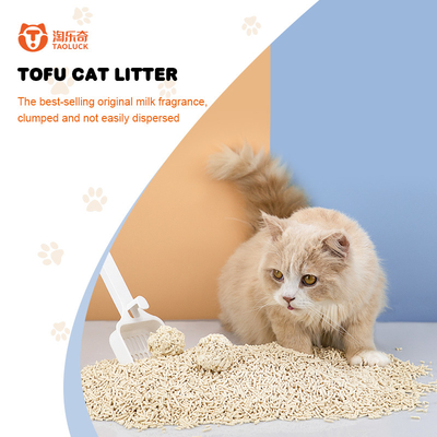 100% Eco Friendly Tofu Litter Flushable Natural Dust Free Cat Litter