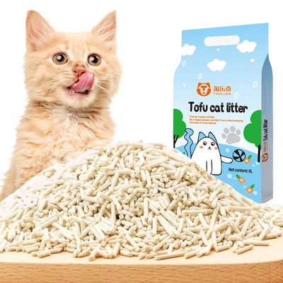 OEM ODM Tofu Cat Litter Green Tea Tofu Sand Litter Bulk Flushable Soy Kitty Litter