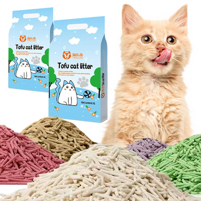 OEM Tofu Cat Litter Sand Purple 100 Dust Free Cat Litter Dustless Kitty Litter