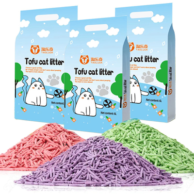 Odor Control Bulk Cat Litter Lavender Tofu Cat Litter Bulk Environmentally Friendly