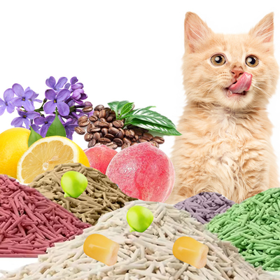Arena Para Gatos Tofu Litter Odor Control Coffee Lemon Lavender Mixed Litter