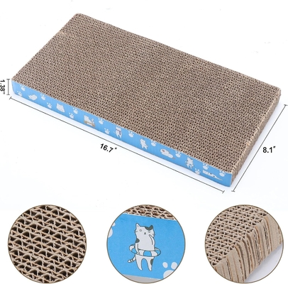 OEM Cat Scratching Boards Reversible Cat Scratcher Box Corrugated Cardboard Scratcher