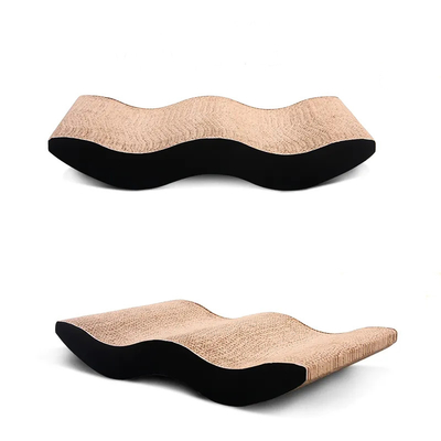 Customized W Shaped Cat Scratcher Cardboard Scratch Pad Corrugated Paper