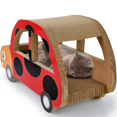 Corrugated Cardboard Cat Scratcher Car Shaped Cat Scratcher OEM ODM