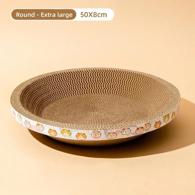 ODM Round Cardboard Cat Scratcher Wear Resistant Cat Scratcher Round